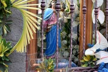 Telde pide la protección de María Auxiliadora con el rezo del 'Regina Coello' (Foto Francisco Javier Santana)